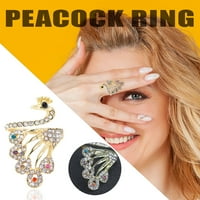 Mnjin nakit oblik životinjski prsten ženski poklon personalizirani otvoreni prstenovi višebojni