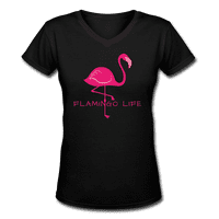 Flamingo Life� ženska majica V-izrez