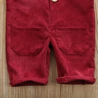 MA & Baby Toddler Odjeća za bebe Dječaci Corduroy suspender pantalone Kombinezoni Proljeće Jesenske baby bib hlače