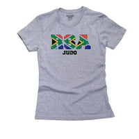 Južna Afrika Judo - Olimpijske igre - Rio - zastava Ženska pamučna siva majica