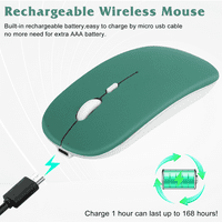 2.4GHz i Bluetooth punjivi miš za TCL 5G Bluetooth bežični miš dizajniran za laptop MAC iPad Pro Computer