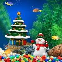 Ukrasi za božićne stablo Aquarium ukrasi Božićne ribe ukrasi rezervoara za rezilu akvarijum dekor
