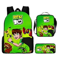 Tinejdžerski haker ruksak Ben studentski školski torba anime crtani ruksak ručak torba za ručak na ramenu