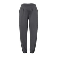 QOLATI WOMENS Yoga Duksevi Lagani Joggers Loose Ležerne prilike Palazzo Hlače udobne pantalone za vježbanje sa džepovima