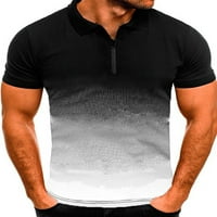 Muškarci vrhovi patentnih majica s kratkim rukavima majice muške osnovne pulover Ljetni tee svijetlo