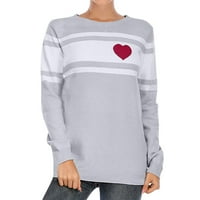Pad džempera moderan fit džemper pulover za odmor CREW izrez ženske džempere kardigan siva l