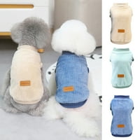 Džemper za kućne ljubimce Čvrsto boje držite toplinski psi za kućne ljubimce za kućne ljubimce, kostim od runa za zimu