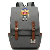 Bzdaisy kvadratni ruksak sa dizajnom kopča za pojas za 15 '' laptop - Jeffy tema Unise za djecu Teen