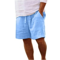 Viikei muški kratke hlače Plus veličine kratke hlače za muškarce Čvrsti džepne kratke hlače Ležerne haljine Radi Elastični strugovi