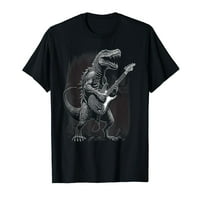 Cool Dinosaur gitara igra akustične elecrtičke poklone Grafička majica
