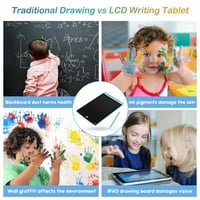 Elektronska ploča za crtanje, tablet za pisanje za djecu, šarenu ekranu doodle ploče, izbrisav i ponovno za višekratnu digitalnu crtežu, učenje obrazovnih igračaka za djevojke dječake