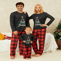 Yilvust Family Božićni PJS postavlja božićne pidžame za obiteljske reindeer xmas jammies za spavanje za žene Muške djece