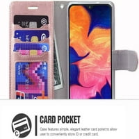 Dteck Galaxy A10E kućište novčanika, premium PU kožni novčanik Flip zaštitni poklopac telefona CAD CARD