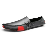 Daeful Muškarci Loafers Vožnja casual cipela Udobne stanovi čipke Up klizanje na haljini cipela muška