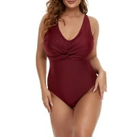 HHEI_K ženski seksi plus veličine bikini masni s jastučićima s grudima NO Čelični grudnjaci kupaći kostim