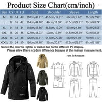 FVWitlyh jakne za muškarce topli kaput muški jesen i zimsko zgušnjavanje i baršunasto u boji, casual toplim patentnim patentnim rukavima, lagana jakna kaputa za muškarce