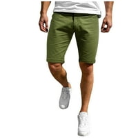 Strungten muške ljetne kratke hlače modne casual solidne boje kaiševe
