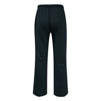 CLlios muns pamučne posteljine hlače elastični struk casual jogger joga hlače Criss Cross Print Lounge pantalone L-5XL