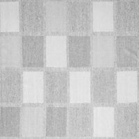 Ahgly Company u zatvorenom kvadratu Kariranu sivu modernu prostirke, 4 'kvadrat