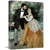 in. Alfred Sisley i njegova supruga Art Print - Pierre-Auguste Renoir