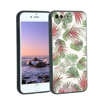 Tropsko lišće - telefon, deginirani za iPhone plus kućište za muškarce, fleksibilno silikonsko udarce