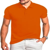 Seksi ples MENS Polo majica Down T majice Kratki rukav Ljetni vrhovi Slim Fit bluza Golf Majica svijetlosive