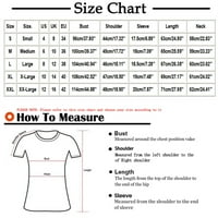 Cleance Women Funny Graphic Print O-izrez Tors Kratki rukav Crewneck Majica Summer Casual Fashion TEE