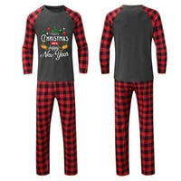 Daznico Family Božićne PJS Podešavanje Porodični pidžami postavio božićnu kućnu vešu kućnu vešu dugih