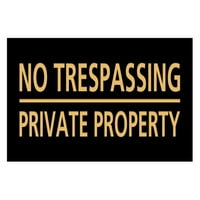 Osnovno nema prevara privatnog znaka privatnog vlasništva - mali