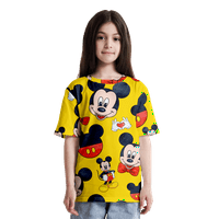 Mickey Mouse T Mickey Mouse T majica Klasična okrugla vrat Tors Majice za dječaka Crpovi kratkih rukava