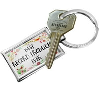 Keychain sretan cvjetni granični rekorder