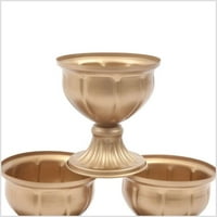 Metalni urnski sadnica Elegantna zlatna vaza za vjenčanje za vjenčanicu