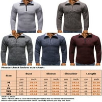 Capreze Muški patentni zupčani vrhovi pletiva na pletiva pune boje pleteni džemperi radni džemper Henley