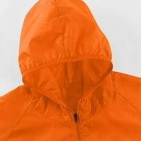 Pitauce ženska vodootporna jakna s kapuljačom na otvorenom lagani kaput za kišu Softshell rovov Withbreaker za planinarenje, putovanja i trčanje, S-4XL