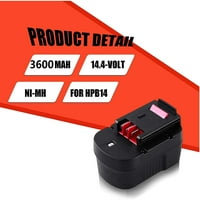 3.6Ah HPB Zamjenska baterija Kompatibilna s crnom i palubom 14.4V baterija Firestorm 499936- 499936-