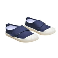 Deca stana Comfort Ležerne cipele za hodanje Platnene tenisice Prozračne cipele za cipele Mokasinske magične trake Lagana tamno plava 7c