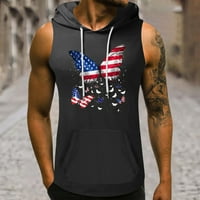 Cuhas tenkovi za muškarce FITNESS HOODENI prsluk bez rukava majica majica MENS TANK TOP DINWERSHIRT