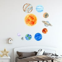 Set DIY zidne naljepnice Svjetlosni solarni sistem planeta zidna naljepnica Dečija dekoracija sobe