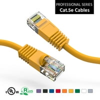 7ft CAT5E UTP Ethernet mreže za pokrećene kabele Gigabit LAN mrežni kabel RJ brzi patch kabel, žuti