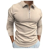 Iopqo polo majice za muškarce muške paketne majice na vrhu košulja navraća na ovratnik bluza s trakom