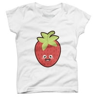 Kawaii Jawberry Girls bijeli grafički tee - Dizajn ljudi M