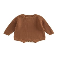 Huakaishijie baby džemper dječak zimska odjeća pletene prevelike rub tople dugi rukave