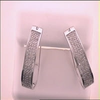 1 2CT-Diamond Micro-Pave Hoops