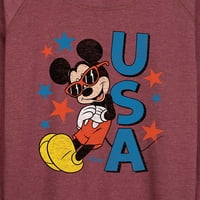 Disney - Americana - Mickey Sunčane naočale SAD - Ženski lagani francuski Terry Pulover