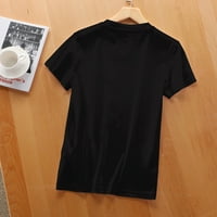 Ljubitelj torte Ženska grafička majica, udobna i šiška majica kratkih rukava s modnim printom