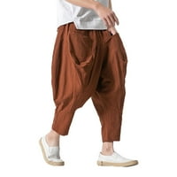 Eažerne hlače za muškarce opušteno-fit casual streatha kaki pantski rastezanje Twill gaćice muške haljine