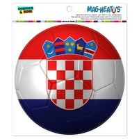 Croatia Flog Soccer Ball Futbol Fudbal - Circle Mag-Neato's Hladnjača automobila Magnet