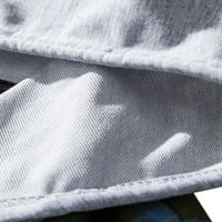 Glonme muške jakne plairane bluze dugih rukava dugih rukava majice za putanje lagano tunika modni kapuljač