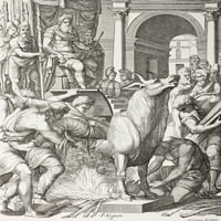 Falaris tiranin akrigase, Sicilija, osuđuje vajar perillus da umre u brončanom biku. On će biti pečen živ