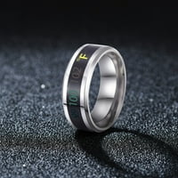 Titanium čelični temperaturni prsten Temperatura telesne temperature Pametna temperatura Promjena boje